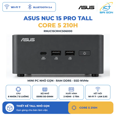 Mini PC ASUS NUC 15 Pro Tall RNUC15CRHC506000 – Core 5 210H