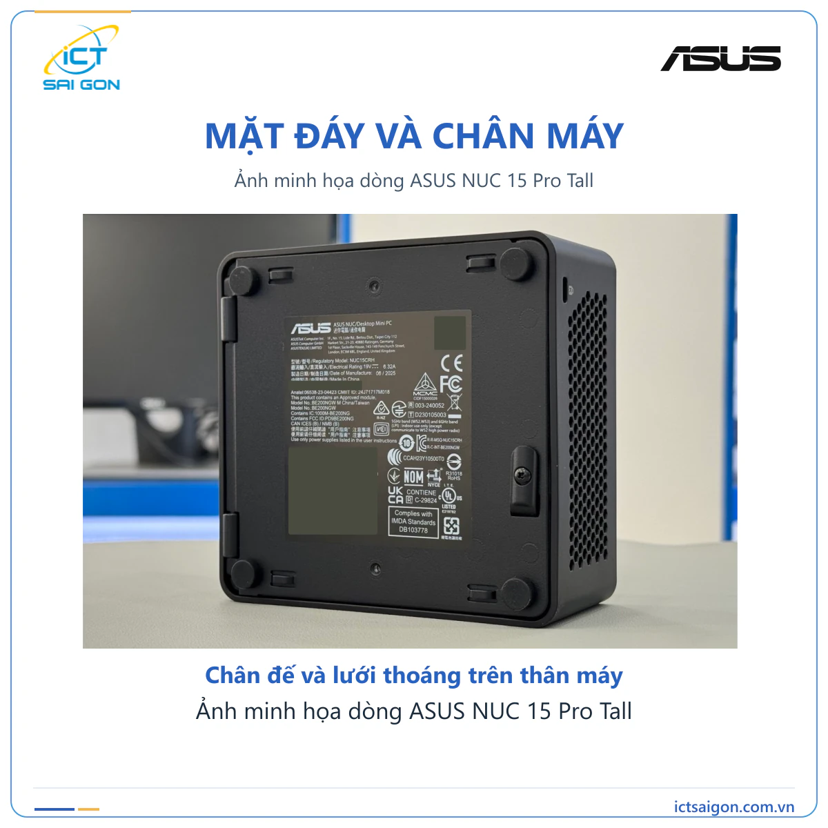 Mini PC ASUS NUC 15 Pro Tall RNUC15CRHC506000 – Core 5 210H — ảnh 9
