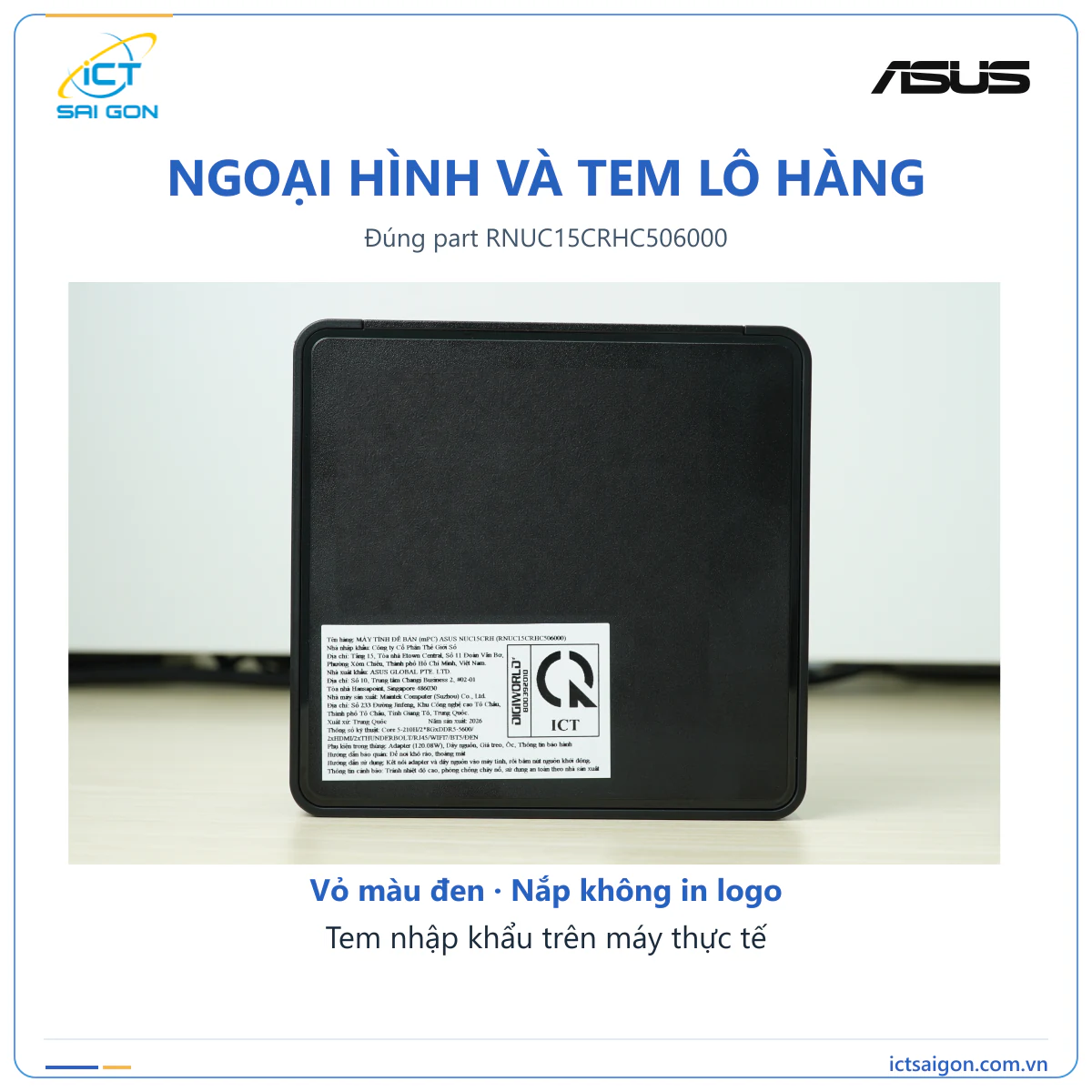 Mini PC ASUS NUC 15 Pro Tall RNUC15CRHC506000 – Core 5 210H — ảnh 5