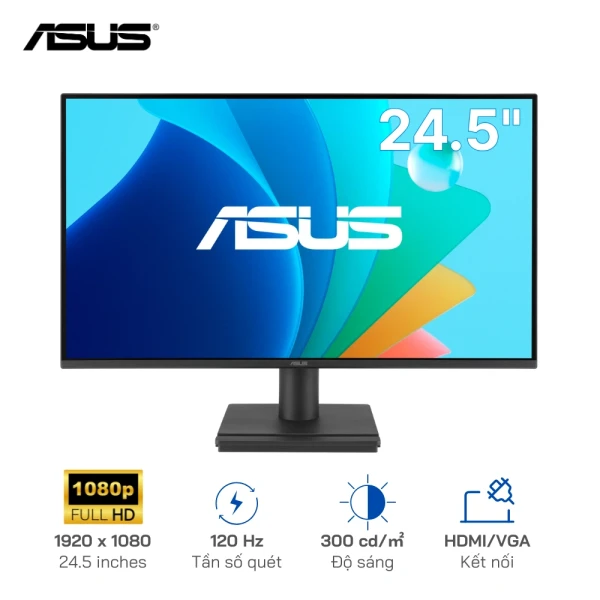 Màn hình ASUS VA259HGA 24.5 inch, Full HD, 1 x VGA/ 1 x HDMI, 120HZ