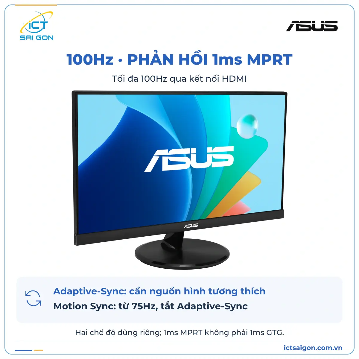 Màn hình ASUS VP229HF 21,5 inch IPS Full HD 100Hz 1ms MPRT — ảnh 4
