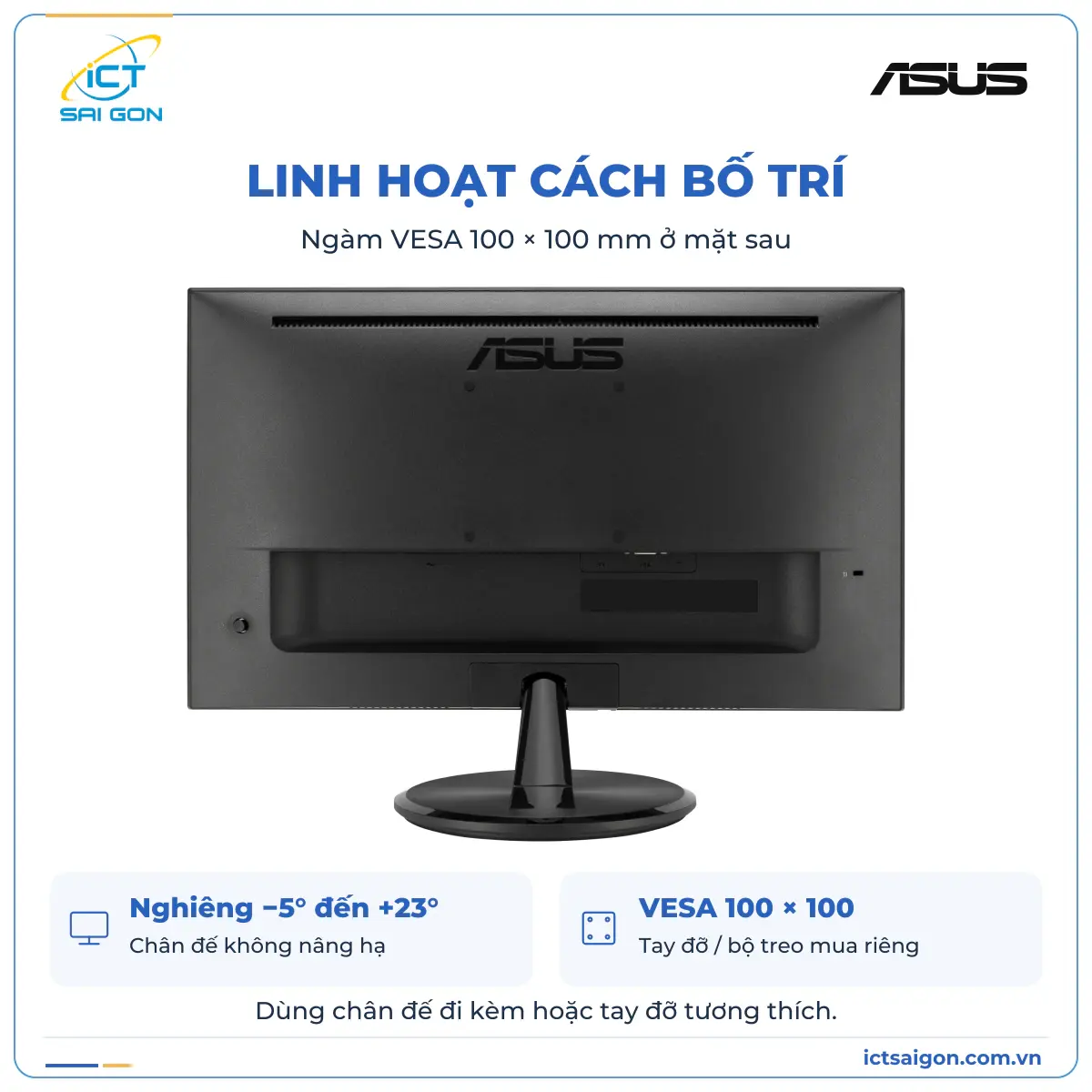 Màn hình ASUS VP229HF 21,5 inch IPS Full HD 100Hz 1ms MPRT — ảnh 6