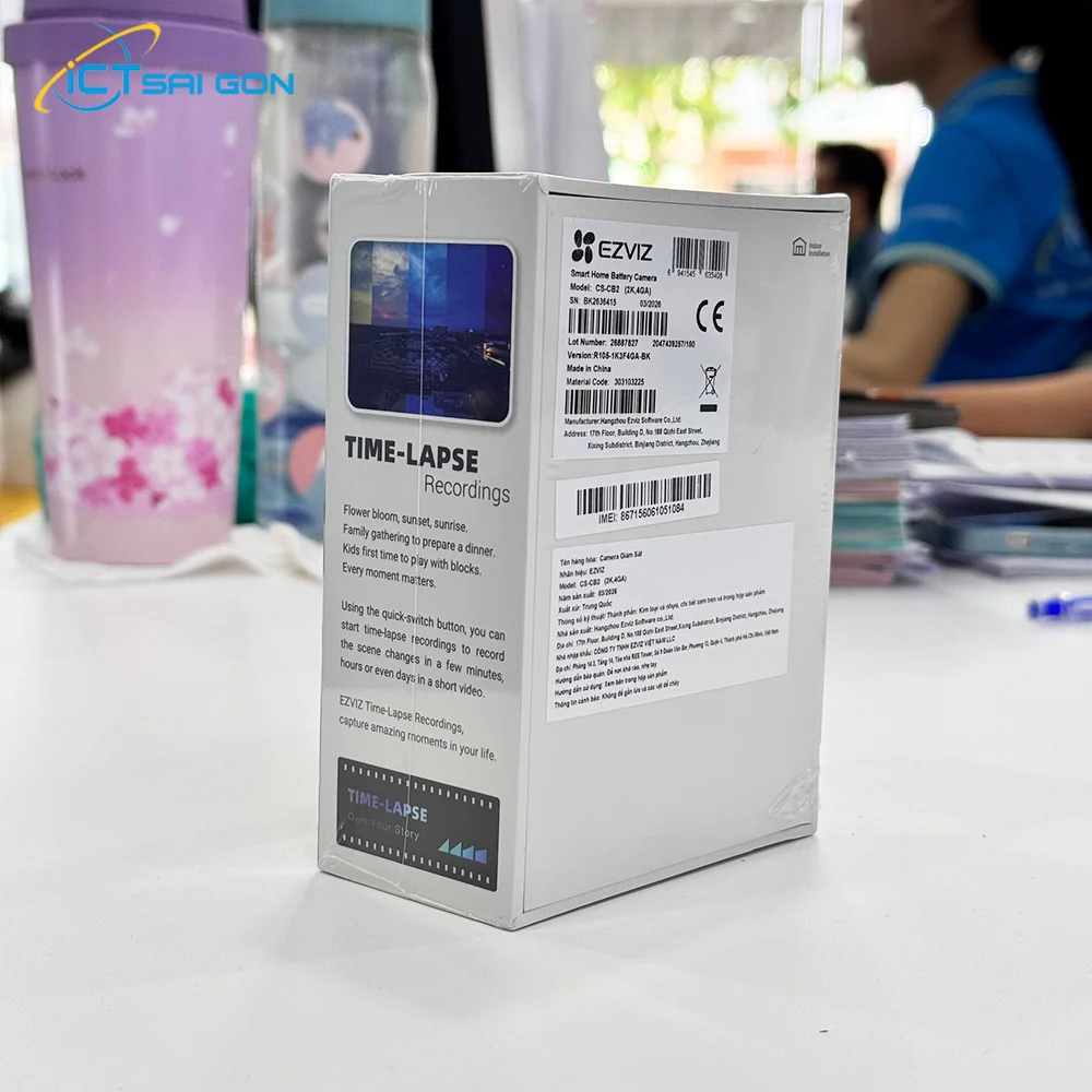 Camera Wifi Dùng Pin EZVIZ CS-CB2 2MP Tích Hợp Mic Loa (Black)