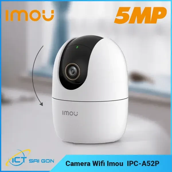 Camera IP Wifi Imou Ranger 5MP - IPC-A52P - Xoay 360° - Hỗ trợ đàm thoại 2 chiều