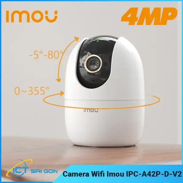 Camera IP Wifi Imou Ranger 4MP - IPC-A42P-D-V2 - Xoay 360° - Hỗ trợ đàm thoại 2 chiều