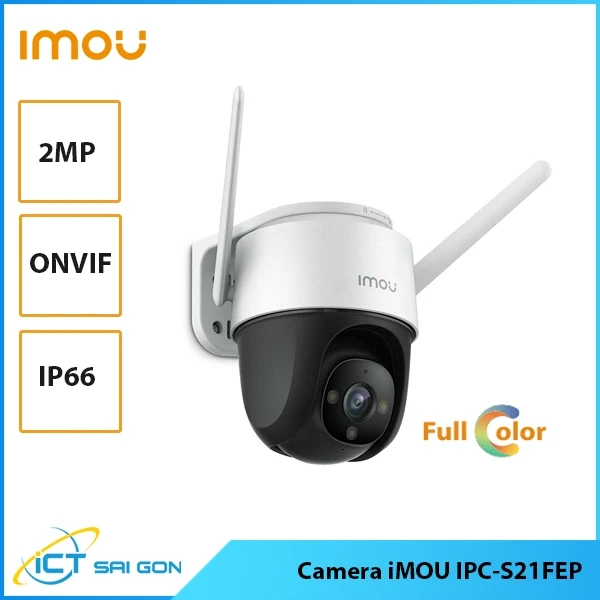 Camera Wifi PT Full Color Imou IPC-S21FEP 2MP Đàm Thoại 2 Chiều, Phát Hiện Con Người