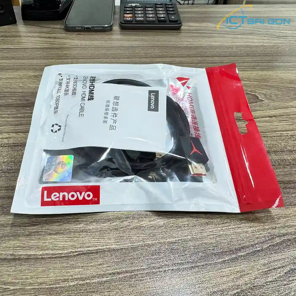 Cáp HDMI Lenovo 80cm (Hỗ trợ xuất 3D, FHD, 4K)