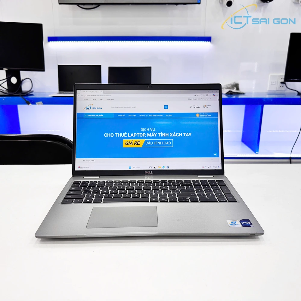 Cho thuê laptop Dell Precision 3570 Core i5-1235U, Ram 16GB, SSD 256GB, Màn hình 15.6" FHD, VGA Nvdia T550 4G, Win 10