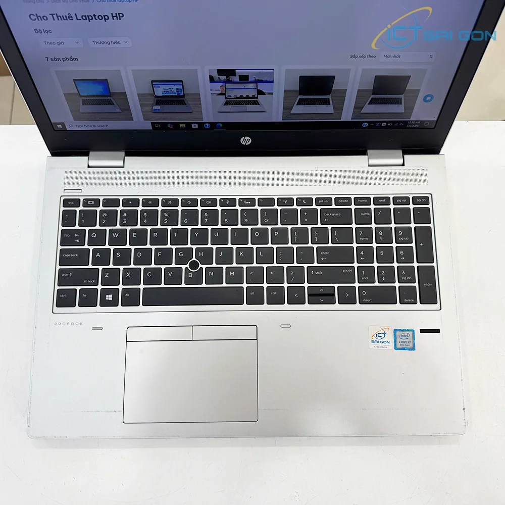 Cho thuê laptop HP Probook 650 G4 i7-8650u, RAM 16GB, SSD 256GB, màn hình 15.6 FHD