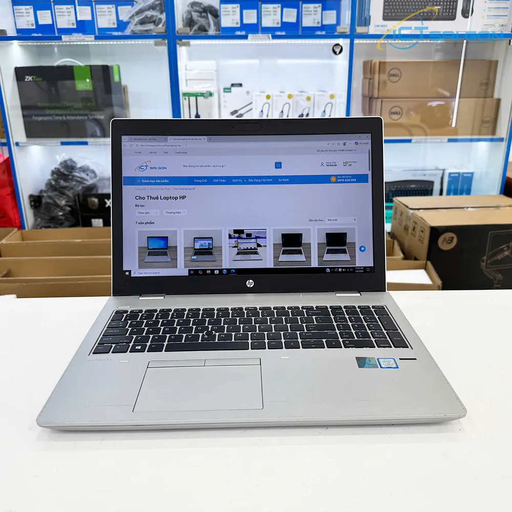 Cho thuê laptop HP Probook 650 G4 i7-8650u, RAM 16GB, SSD 256GB, màn hình 15.6 FHD