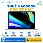 Cho Thuê Macbook Pro 2019 Core I9, Ram 16GB, SSD 500GB, VGA 4GB, Màn hình 16 inch Retina
