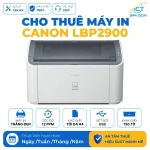 Cho thuê máy in trắng đen Canon LBP2900 | Tốc độ in 12 trang/phút | Kết nối USB