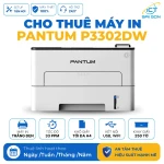 Cho thuê Máy in trắng đen Pantum P3302DW | In 2 mặt, Tốc độ in 33 trang/phút | Kết nối USB/WiFi/LAN