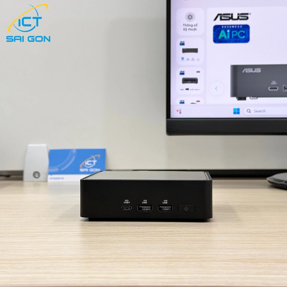 Cho thuê PC Văn Phòng Asus Nuc 15 Pro | Intel U300/ 8GB/ 256GB/ LCD 23" FHD