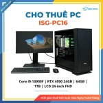 Cho thuê PC Render, Thiết kế đồ hoạ ISG-PC16 | Core i9-13900F/ RTX 4090 24GB/ 64GGB/ 1TB/ LCD 24" FHD