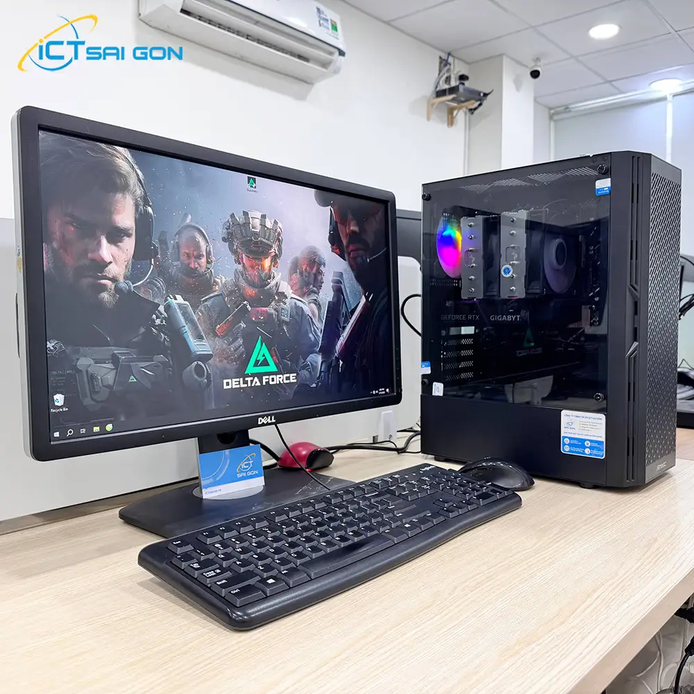 Cho thuê PC Gaming ISG-PC7 (Gaming tầm trung) | Core i7-9700F/ GTX 4GB/ 16GB/ 256GB/ LCD 23.8" FHD