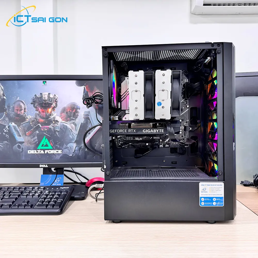 Cho thuê PC Gaming ISG-PC7 (Gaming tầm trung) | Core i7-9700F/ GTX 4GB/ 16GB/ 256GB/ LCD 23.8" FHD