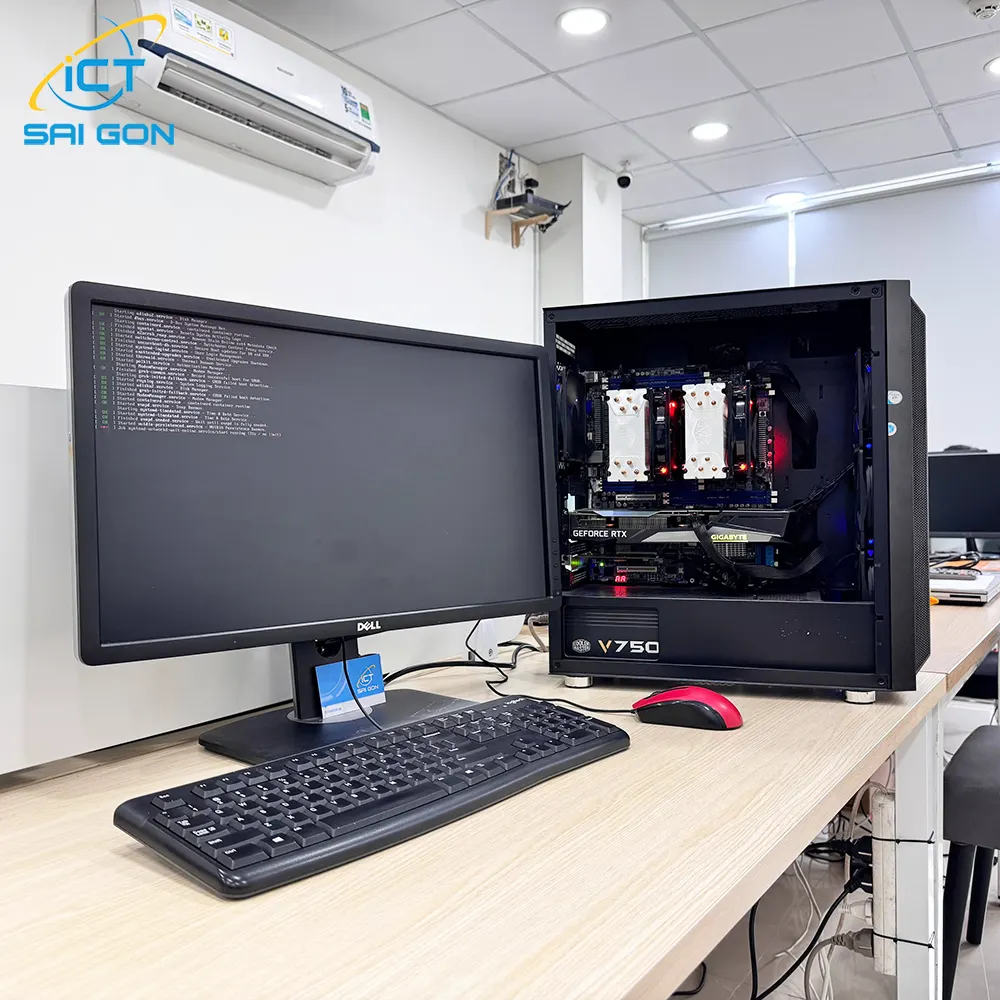 Cho thuê PC14 Xeon Render | 2 x Xeon E5 2686 v4/ GTX 1080Ti 8GB/ 64GGB/ 500GB/ LCD 24" FHD
