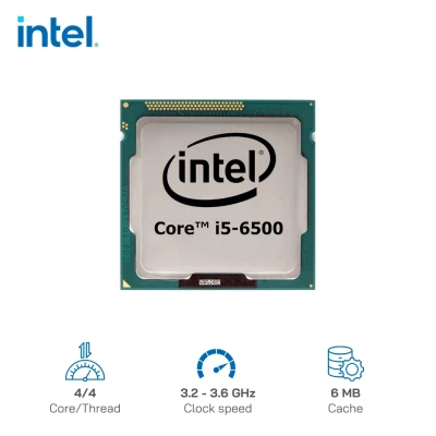CPU Intel® Core i5 6500 | 3.2GHz 4C/4T TRAY (Cũ)