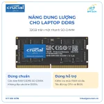 RAM Laptop Crucial 32GB DDR5-5600 SO-DIMM — CT32G56C46S5