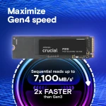 SSD NVMe Crucial P310 1TB PCIe Gen4 2280 M.2 2280 | R/W: 6000/7100