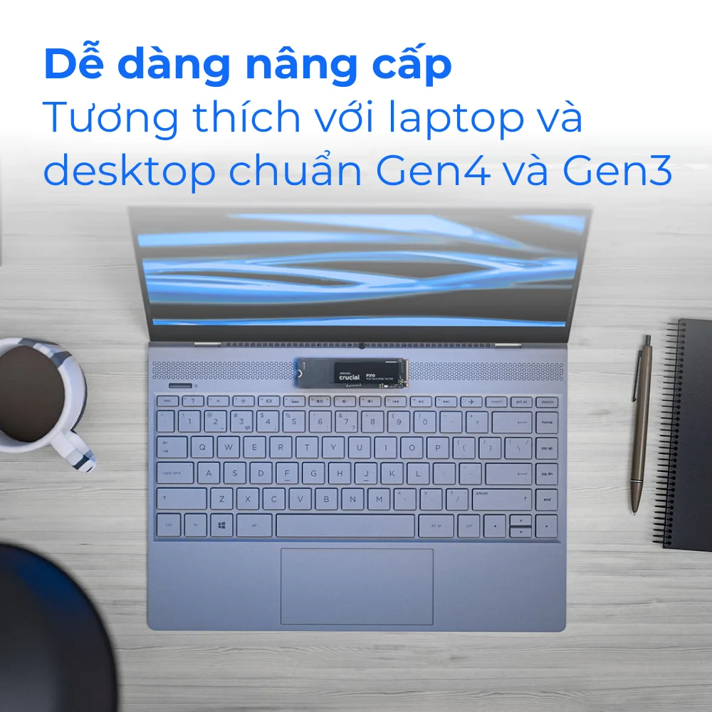 SSD NVMe Crucial P310 1TB PCIe Gen4 2280 M.2 2280 | R/W: 6000/7100