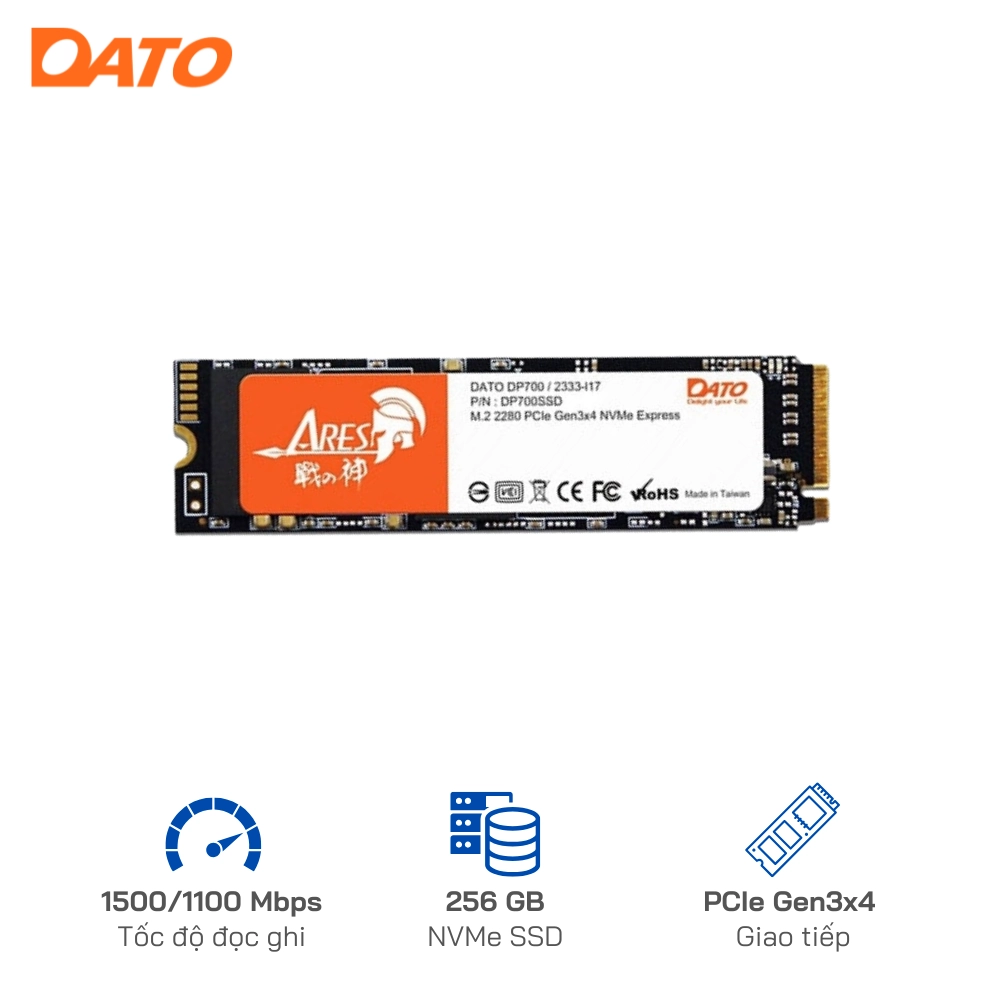 Ổ cứng SSD Dato 256GB DP700 M2 PCIe NVME