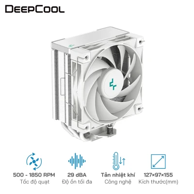 Tản nhiệt CPU DEEPCOOL AK400 WH - Socket hỗ trợ    LGA 1700/1200/11xx