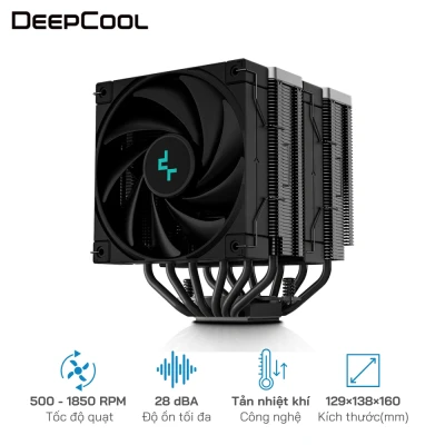 Tản nhiệt CPU DEEPCOOL AK620 Zero Dark
