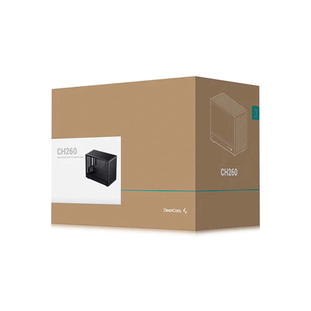 Case Deepcool CH260 m-ATX | Hỗ trợ Main: Mini-ITX | Tản nhiệt CPU 172mm