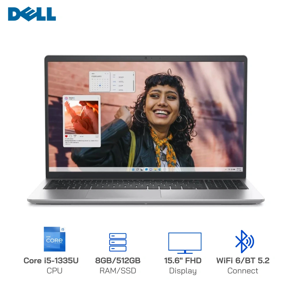 Laptop Dell Inspiron 15 3530 i5-1335U, RAM 8GB DDR4, SSD 512GB NVMe, Màn hình 15.6" FHD