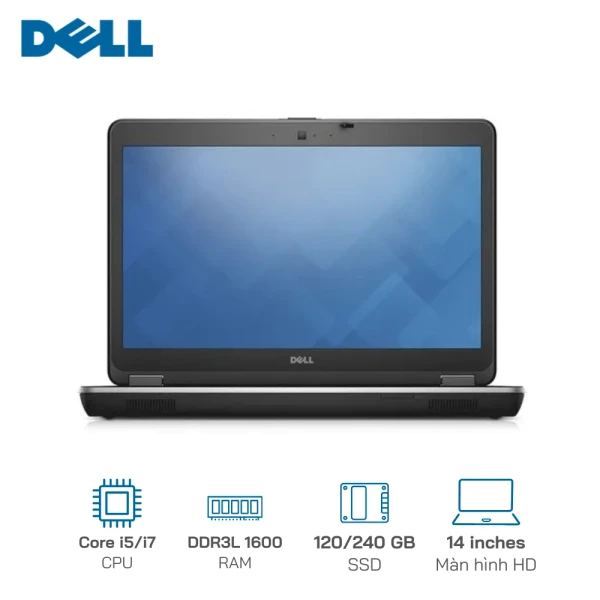Laptop Dell Latitude E6440 Core I5-4300M, Ram 4GB, SSD 120GB, Màn hình 14 inch HD