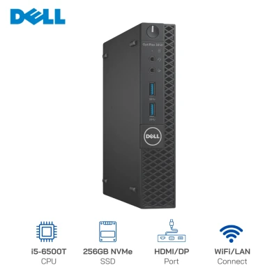 Mini PC cũ Dell Optiplex 3050 Micro Core i5-6500T, Ram 8GB, SSD 256GB, Wifi