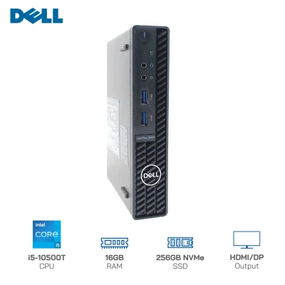 Mini PC cũ Dell Optiplex 3080 Micro i5 10500T/16GB RAM/256GB NVMe SSD