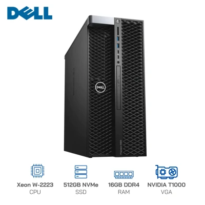 Máy Trạm Dell Precision T5820 (Intel Xeon W-2223/Ram 16GB/ SSD 512GB/ VGA T1000 8GB/ DVDRW/K+M/Win11) WST5820T1000W11