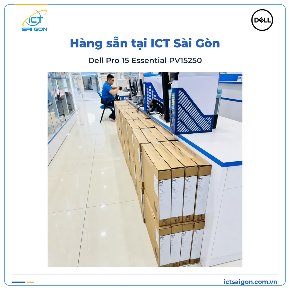 Laptop Dell Pro 15 Essential PV15250 Core i5-1334U, RAM DDR5, SSD 512GB, 15.6 inch FHD — ảnh 8