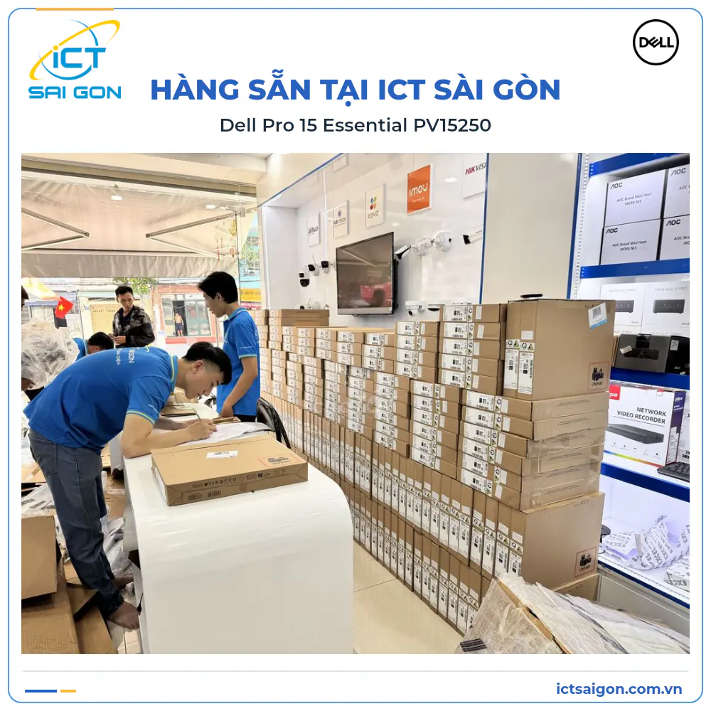 Laptop Dell Pro 15 Essential PV15250 Core i5-1334U, RAM DDR5, SSD 512GB, 15.6 inch FHD — ảnh 9