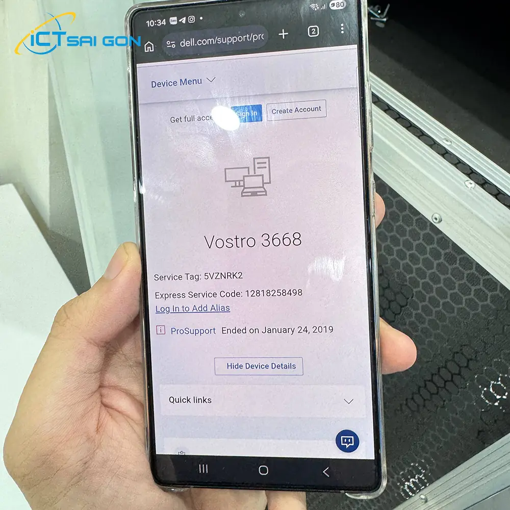 Máy bộ cũ Dell Vostro 3668 Core i7-7700/ Ram 8GB DDR4/ HDD 1TB/ Xuất hình: HDMI, VGA