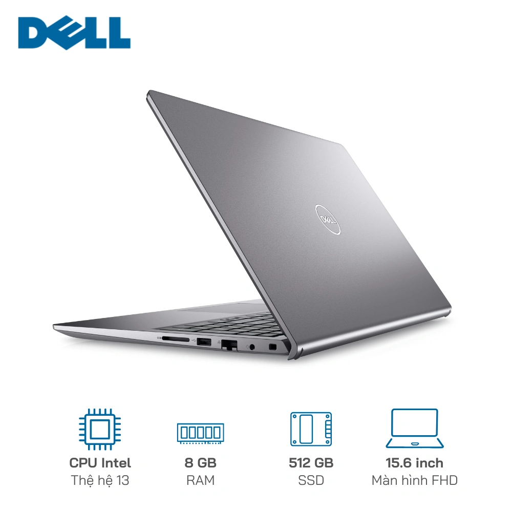 Laptop Dell Vostro 3530 I3-1305U/8GB/512GB/15.6" FHD EKB Black Free Dos — ảnh 3