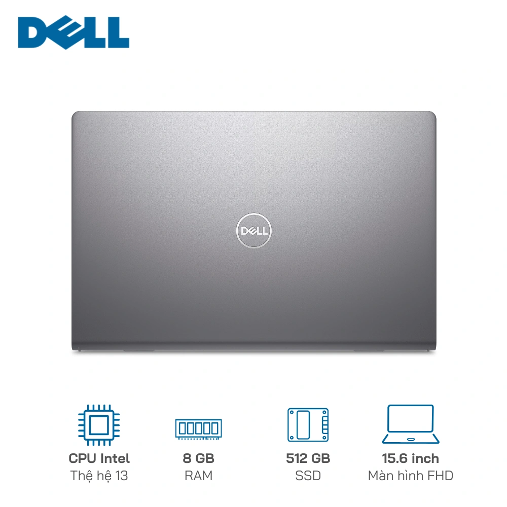 Laptop Dell Vostro 3530 I3-1305U/8GB/512GB/15.6" FHD EKB Black Free Dos — ảnh 5