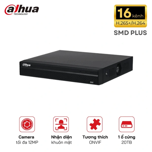 Đầu ghi IP 16 kênh DAHUA DHI-NVR4116HS-4KS3