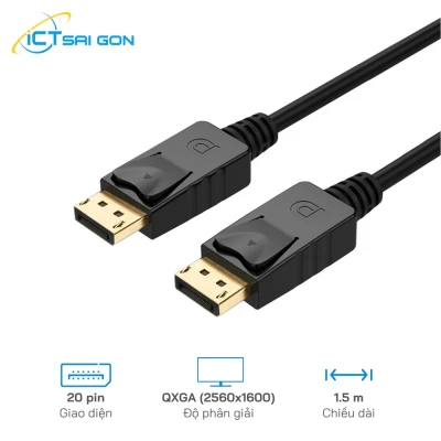 Cáp Displayport 1.5 Mét Tháo Máy Cao Cấp Giá Rẻ