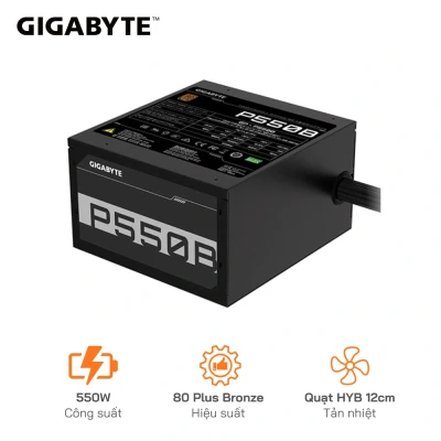 Nguồn GIGABYTE GP-P550B - 550W Bronze - Hiệu Suất 85%