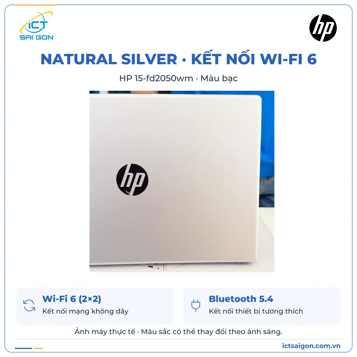 Laptop HP 15-fd2050wm – Core Ultra 5 225U, RAM 8GB DDR5, SSD 512GB, 15,6 inch FHD Touch, Windows 11 Home — ảnh 6