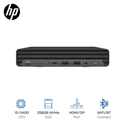 Mini PC cũ HP EliteDesk 800 G8 tiny Core i5-11400, Ram 8GB, SSD 256GB NVME, Wifi