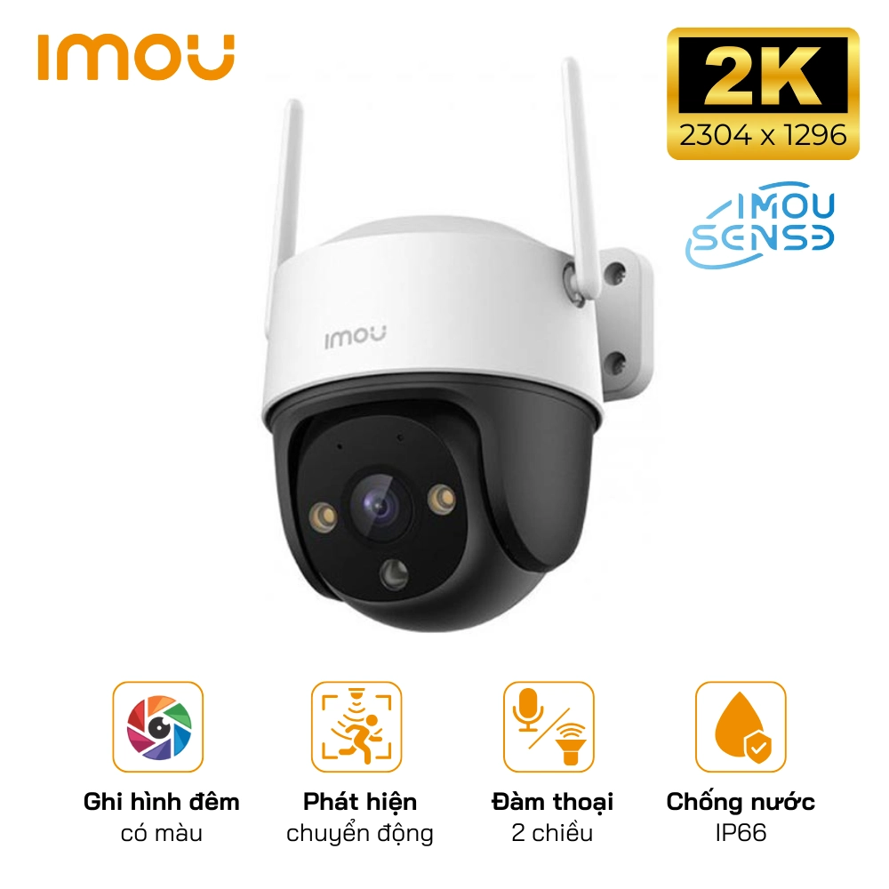 Camera Wifi PT Full Color Imou IPC-S31FEP 3MP Đàm Thoại 2 Chiều, Phát Hiện Thông Minh