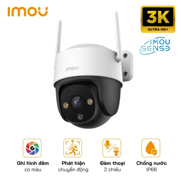 Camera Wifi PT Full Color iMOU IPC-S51FEP 5MP Đàm Thoại 2 Chiều, Phát Hiện Thông Minh