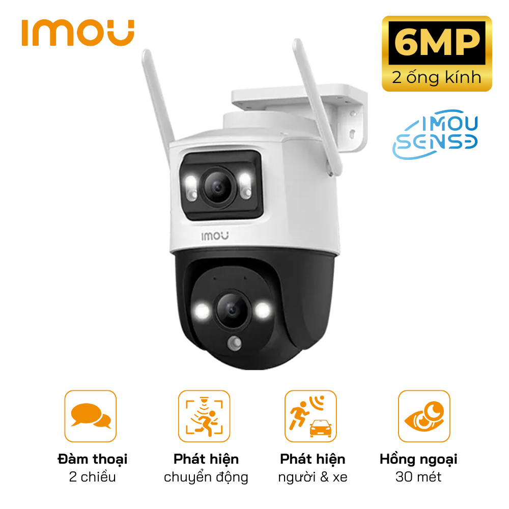 Camera Wifi Quay Quét iMOU IPC-S7XP-6M0WED 6MP Đàm Thoại 2 Chiều, Phát Hiện Thông Minh