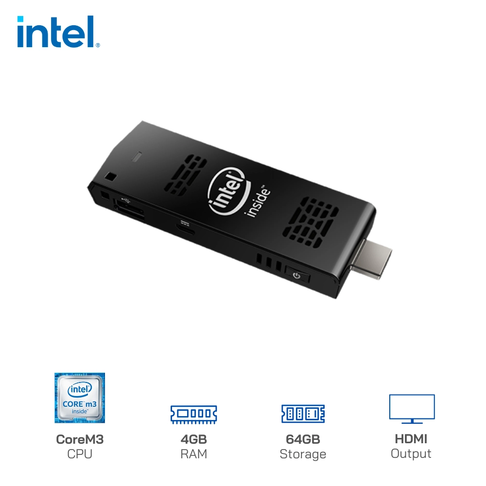 Máy tính mini Intel Computer Stick CoreM3/4GB/64GB/Xuất hình: HDMI