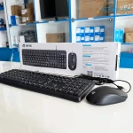 Combo bàn phím+chuột có dây SSTC MK120 Black (104 Key Full-size, Mouse 1000 DPI)